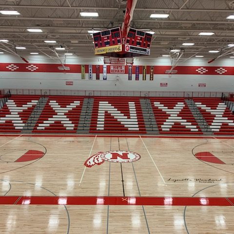 North High School gym floor