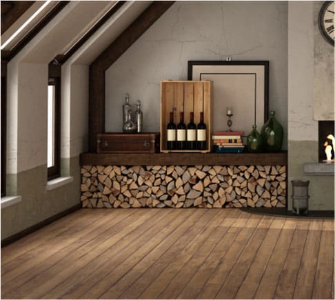 Classic hardwood flooring.
